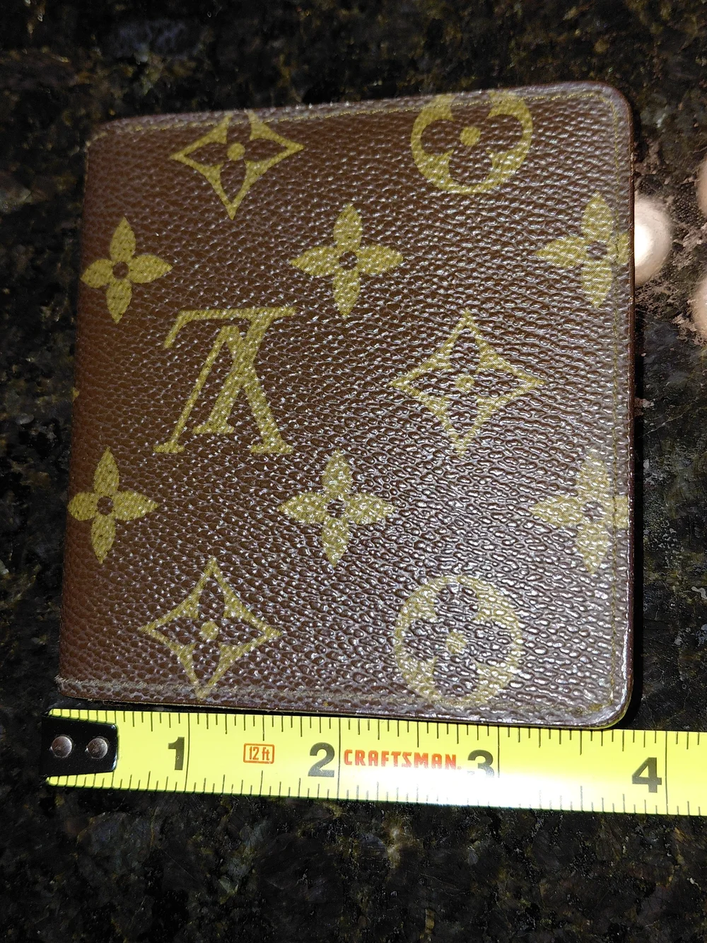 Louis Vuitton Brown Monogram Canvas Card ID Men's Wallet